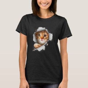 Katze Orange Katze Katze Orn Stoff Kätzchen T-Shirt