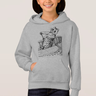 Katze paddeln, Louis Wain Hoodie