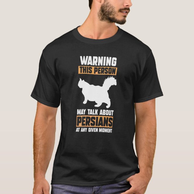 Katze Persisch 2 T-Shirt (Vorderseite)