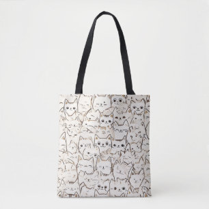 Katze Person Tote Bag