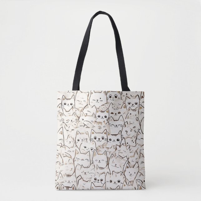 Katze Person Tote Bag (Vorderseite)