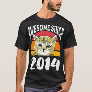 Katze Phantastisch seit 2014 9. Geburtstag 9 Jahre T-Shirt
