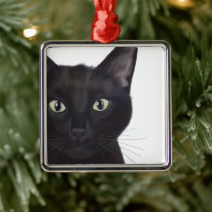 Katze, Portrait von Gus Ornament Aus Metall