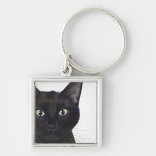 Katze, Portrait von Gus Schlüsselanhänger