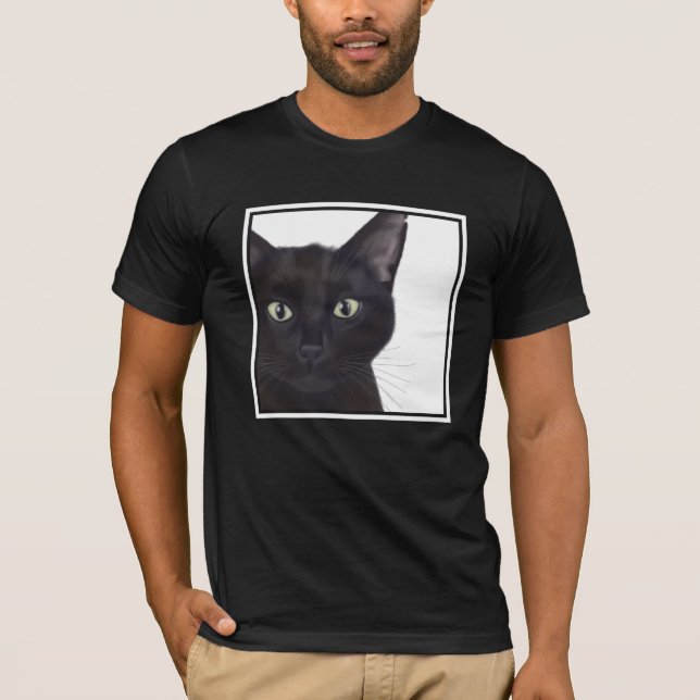 Katze, Portrait von Gus T-Shirt (Vorderseite)