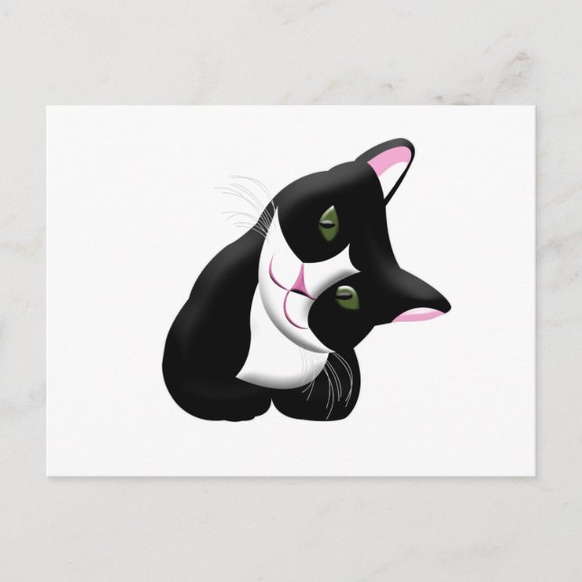 Katze Postkarte (Vorderseite)