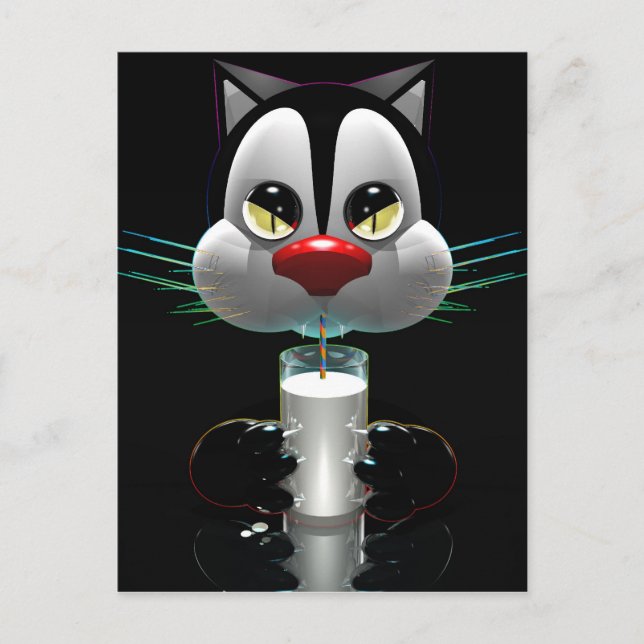 Katze Postkarte (Vorderseite)