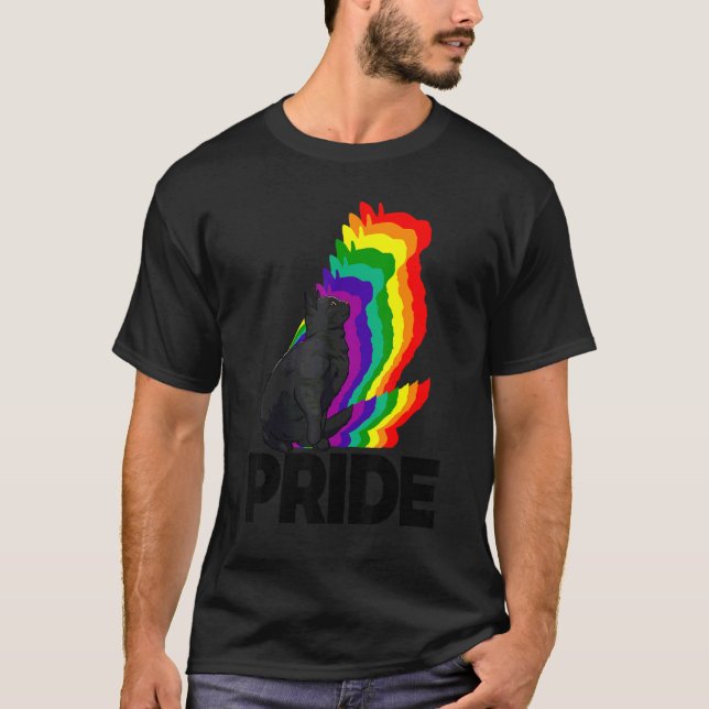 Katze Pride Cat Rainbow Colat Kitten 5 T-Shirt (Vorderseite)