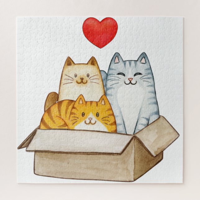 Katze Puzzle (Vertikal)