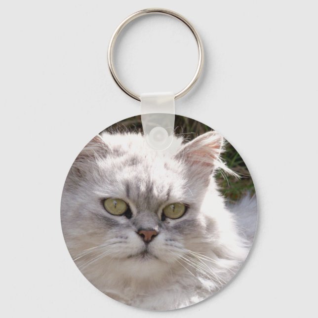 Katze (Ragamuffin) Schlüsselanhänger (Vorderseite)