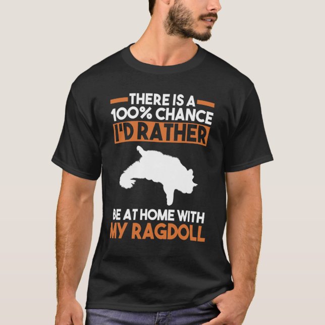 Katze Ragdoll T-Shirt (Vorderseite)