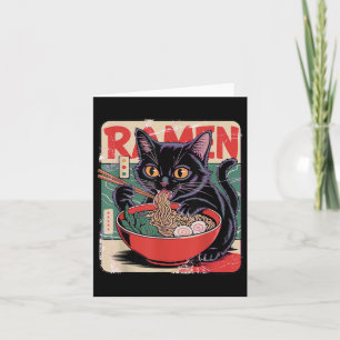 Katze Ramen Anime Design for Women Men Kinder Erwa Karte