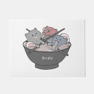 Katze Ramen Kawaii Fußmatte