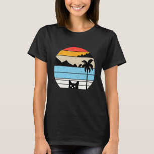 Katze Retro-Stil Tier 6 T-Shirt