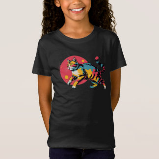 Katze Retro T-Shirt