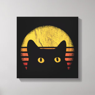 Katze Retro Vintage Leinwanddruck