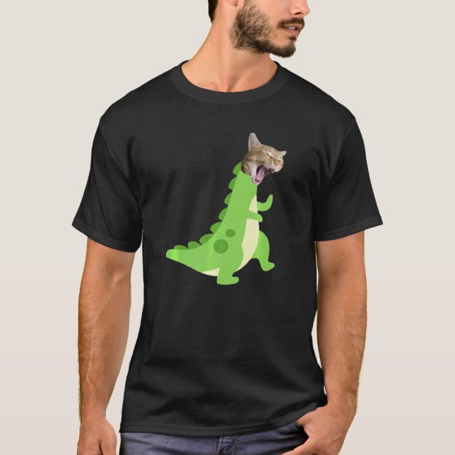 Katze Rex Dino  1 T-Shirt (Vorderseite)