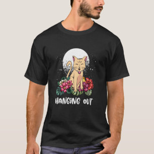 Katze rumhängen Hobby Kätzchen Zeitvertreib Katzen T-Shirt