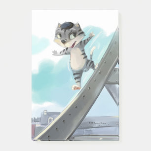 Katze rutscht Eiffelturm hinunter – Paris Notizbuc Post-it Klebezettel