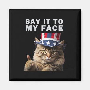Katze sagt es Kamala Harris direkt ins Gesicht Magnet