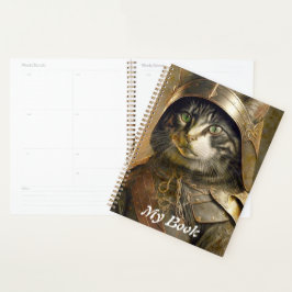 Katze Samurai. Personalisiere. Planer
