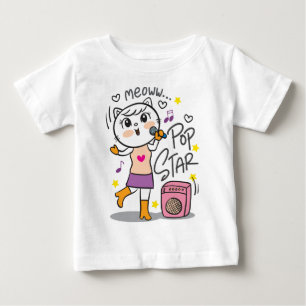 Katze Sänger Baby T-shirt