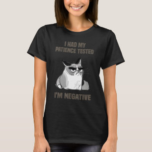 Katze Sarkasmus Katze Ich ließ meine Geduld testen T-Shirt