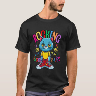 Katze schaukelt in meinen Schulschuhen Lustiger Rü T-Shirt