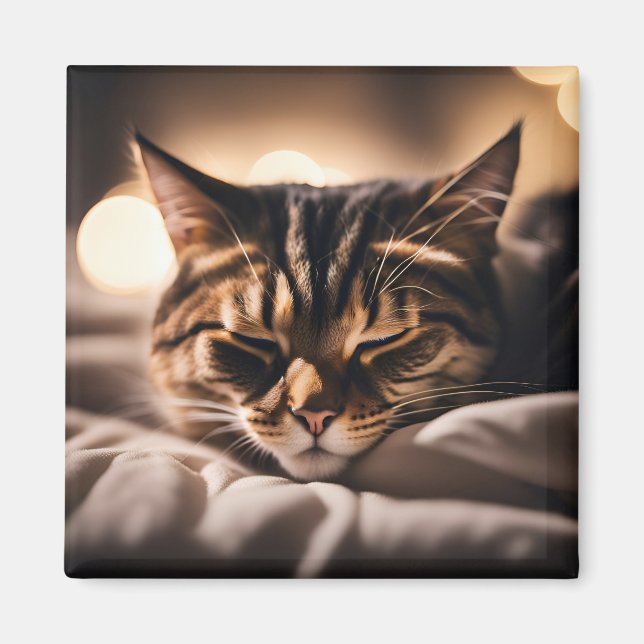 Katze Schlaf Magnet (Vorne)