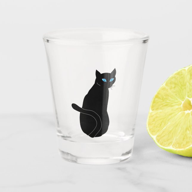 Katze Schnapsglas (Vorderseite)