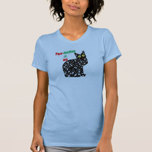 Katze Schnurren-fection des Schnee-80 T-Shirt