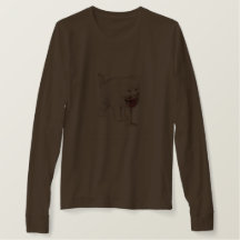 Katze Schokolade und Wein Zitat T-Shirt