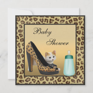 Katze, Schuhe und Flasche Pelze Textur Neutrale Ba Einladung