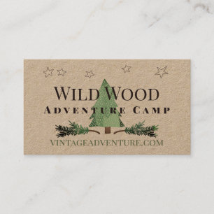 Katze Schwanz Pinecones Pine Tree Forest Thema Vin Visitenkarte