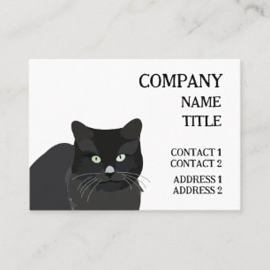 Katze Schwarze Katze  Visitenkarte