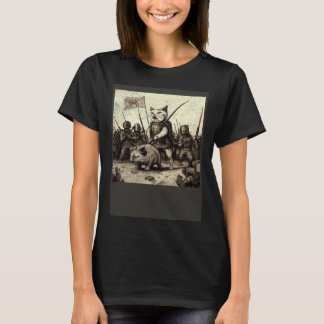 Katze-Schwein-Krieg T-Shirt