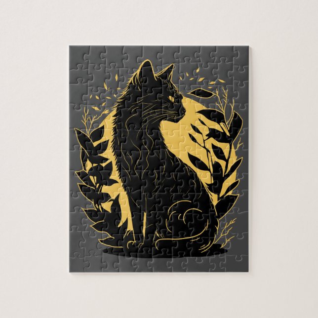 Katze setzen puzzle (Vertikal)