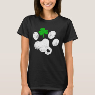 Katze Shamrock Retro Irischer St Patricks Tag T-Shirt
