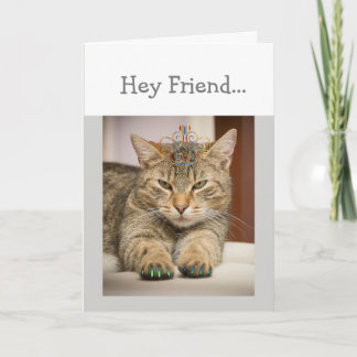 Katze sieht gut Freund Geburtstag Spaß Tier Karte