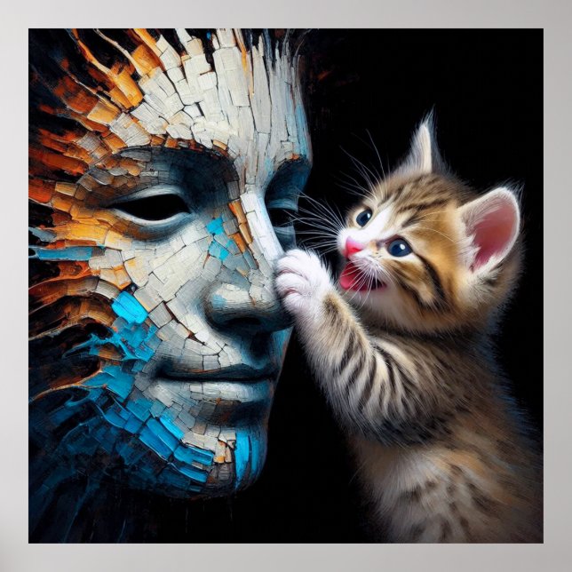 Katze sieht Ihr Herz: Wahrheit über Masken hinaus Poster (Vorne)