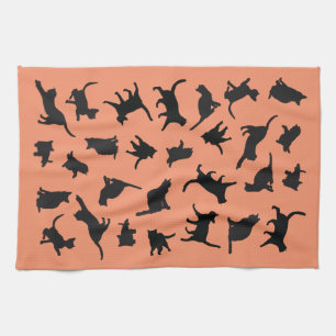 Katze Silhouette Geschirrtuch