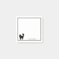 Katze Silhouette mit Namen