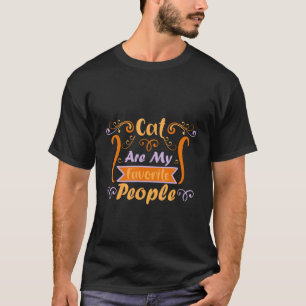 Katze sind meine Lieblings-Leute Vintag Kitty Blum T-Shirt