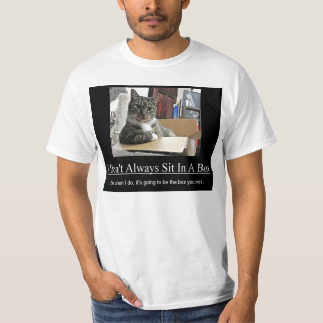 Katze sitzt im Kasten… T-Shirt (Vorderseite)