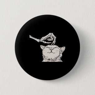 Katze Skeleton Hand Lazy Halloween Kostüm Cooler K Button