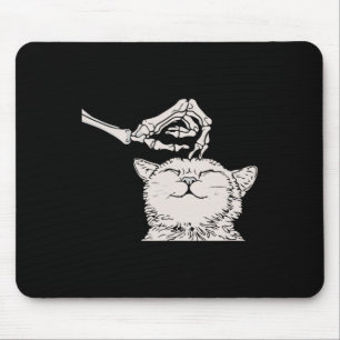 Katze Skeleton Hand Lazy Halloween Kostüm Cooler K Mousepad