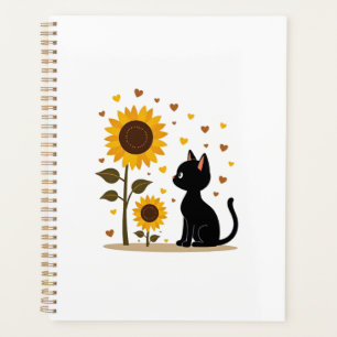 Katze Sonnenblume Weihnachtsbaum Sonnenblume Katze Planer