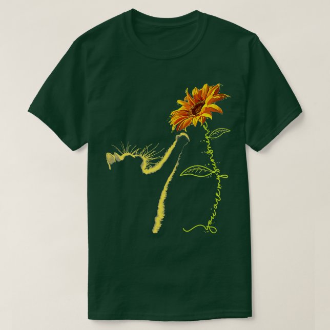 Katze Sonnenblumen Geschenke für Katzen Liebhaber  T-Shirt (Design vorne)