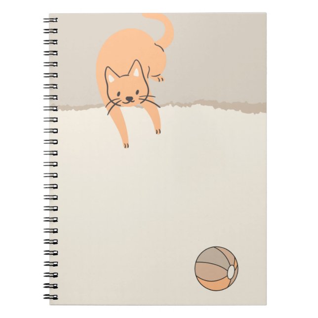 Katze spielen notizblock (Vorderseite)