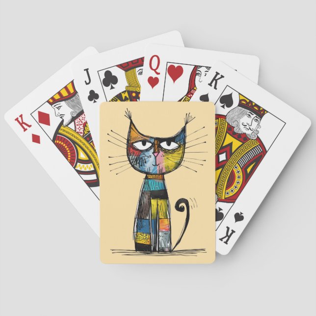 Katze Spielkarten (Rückseite)
